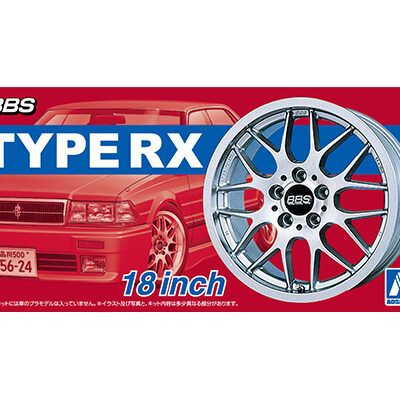 1:24 scale Aoshima BBS RX 18 inch Wheel And Tyre Set