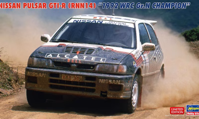 1:24 Scale Hasegawa Nissan Pulsar (RNN14) GTI-R 1992 WRC Gr.N Champion Rally Model Kit
