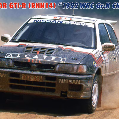 1:24 Scale Hasegawa Nissan Pulsar (RNN14) GTI-R 1992 WRC Gr.N Champion Rally Model Kit