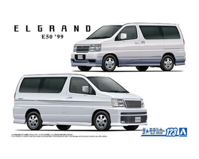1:24 Scale Aoshima Nissan E50 Elgrand '99 Car Model Kit