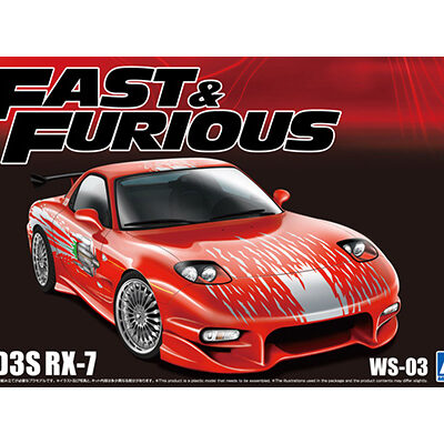 1:24 Scale Aoshima Fast & Furious Dominic Toretto's RX-7 FD3S Car Model Kit