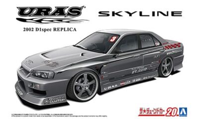 1:24 Scale Aoshima URAS 2002 D1 Spec ER34 Skyline Car Model Kit