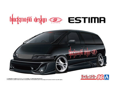 1:24 Scale Aoshima Garson Black Mafia Toyota TCR11W Estima Model Kit