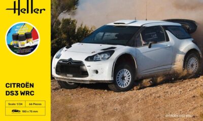 1:24 Scale Heller Citroen DS3 WRC Model Starter Kit inc Paints and Cement