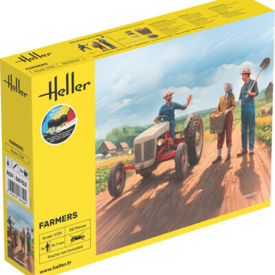 1:24 Scale Heller Farmer Figures Model Kit