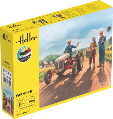 1:24 Scale Heller Farmer Figures Model kit