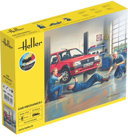 1:24 Scale Heller Car Mechanics Figures I Model kit