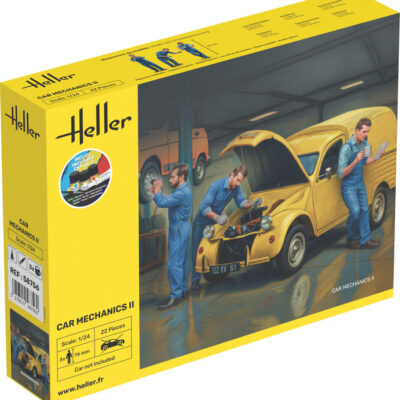 1:24 scale Heller Car Mechanics Figures II Model kit