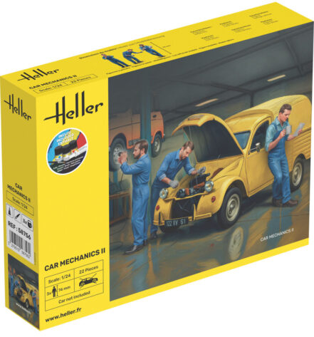 1:24 Scale Heller Car Mechanics Figures II Model kit