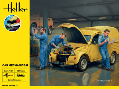 1:24 Scale Heller Starter Kit - Car Mechanics Figures II Model kit