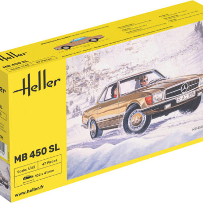 1:43 Scale Heller Mercedes Benz MB450 SL  Model Kit