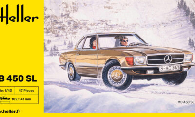 1:43 Scale Heller Mercedes Benz MB450 SL  Model Kit