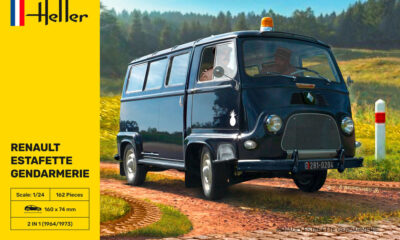 1:24 Scale Heller Renault Estafette Gendarmerie Model Kit