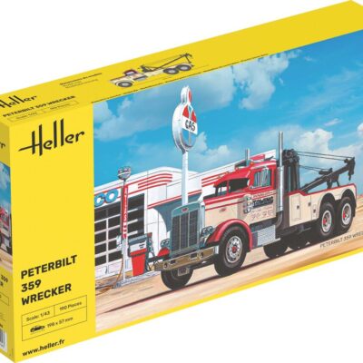 1:43 scale Heller Peterbilt 359 Wrecker Truck Model Kit