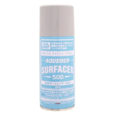 Mr Hobby Aqueous Surfacer 500 [Primer] Grey Spray Can 170ml * For use with Mr Hobby Aqueous Paints *