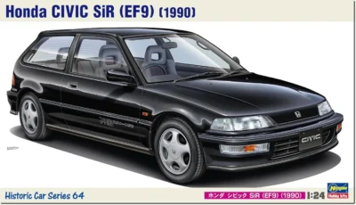 1:24 Scale Hasegawa Honda Civic EF9 SiR 1990 Model Kit