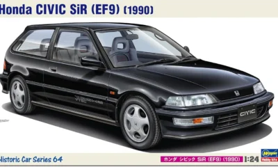 1:24 Scale Hasegawa Honda Civic EF9 SiR 1990 Model Kit