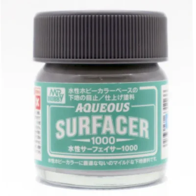 Mr Hobby Aqueous Surfacer 1000 [Primer] Grey Jar 40ml * For use with Mr Hobby Aqueous Paints *