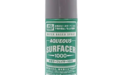Mr Hobby Aqueous Surfacer 1000 [Primer] Grey Spray Can 170ml * For use with Mr Hobby Aqueous Paints *