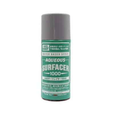 Mr Hobby Aqueous Surfacer 1000 [Primer] Grey Spray Can 170ml * For use with Mr Hobby Aqueous Paints *