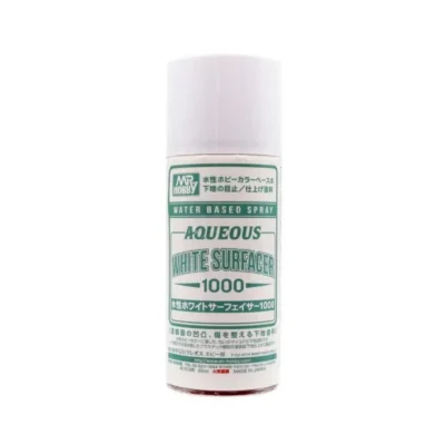 Mr Hobby Aqueous Surfacer 1000 [Primer] White Spray Can 170ml * For use with Mr Hobby Aqueous Paints *
