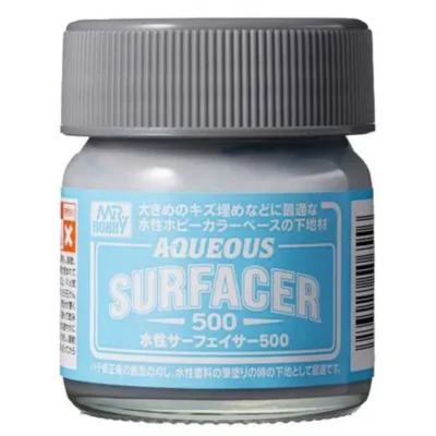 Mr Hobby Aqueous Surfacer 500[Primer] Grey Jar 40ml * For use with Mr Hobby Aqueous Paints *