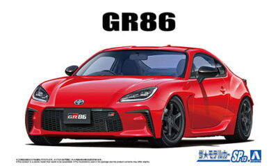 1:24 Scale Aoshima Toyota ZN8 GR86 With Custom Wheels Car Model Kit