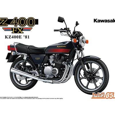 1:12 Scale Aoshima Kawasaki KZ400E Z400FX '81 Bike Model Kit