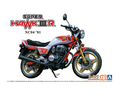 1:12 Scale Aoshima Honda Hawk III NC04 '81 Motorcycle Model Kit