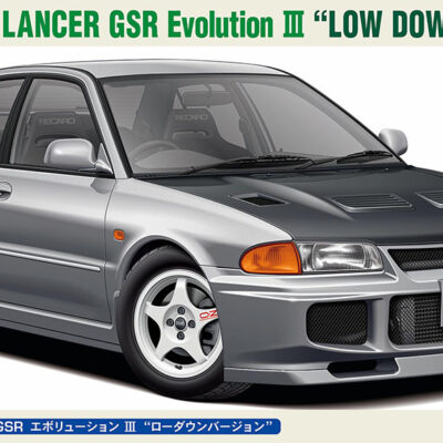 1:24 Scale Hasegawa Mitsubishi Lancer GSR Evo III/3 Low Down Version Model Kit
