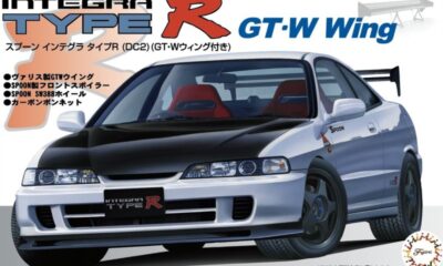 1:24 Scale Fujimi Spoon Sports Honda Integra Type R DC2 with GT-W Wing Model Kit