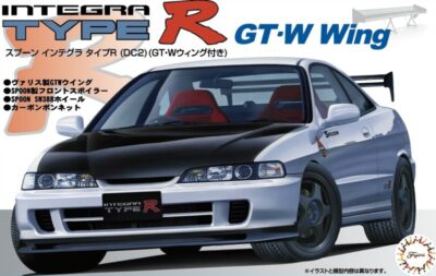1:24 Scale Fujimi Spoon Sports Honda Integra Type R DC2 with GT-W Wing Model Kit