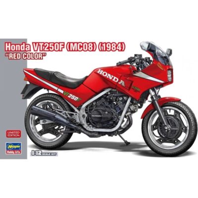 1:12 Scale Hasegawa Honda VT250F (MC08)1984 Model Kit - Red Version