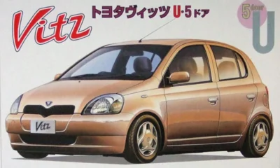 1:24 Scale Fujimi Toyota Vitz 5 Door Type U Model Kit