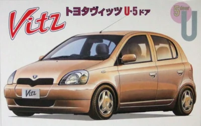 1:24 Scale Fujimi Toyota Vitz 5 Door Type U Model Kit