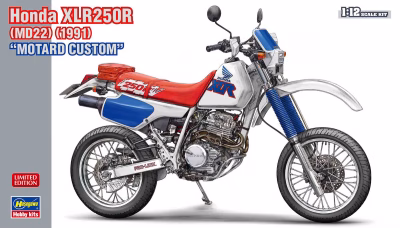 1:12 Scale Hasegawa Honda XLR250R (MD22) 1991 Motard Custom Model Kit * NEW IN *