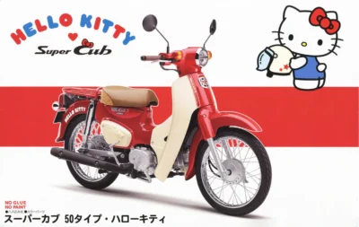 1:12 Scale Fujimi Hello Kitty Honda Super Cub Limited Edition Model Kit