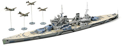 1:700 Tamiya British Battleship Prince Of Wales Model Kit