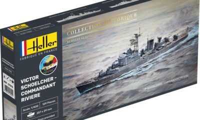 1:400 Scale Heller Victor Schoelcher - Commandant Riviere Model Kit