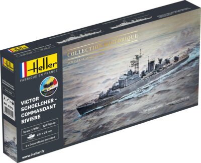 1:400 Scale Heller Victor Schoelcher - Commandant Riviere Model Kit