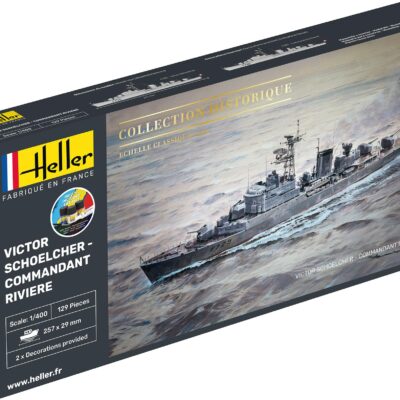 1:400 Scale Heller Victor Schoelcher - Commandant Riviere Model Kit
