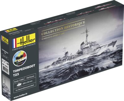 1:400 Scale Heller Torpedoboat T23 Model Kit