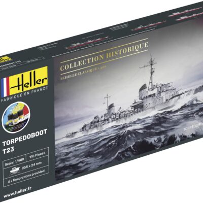 1:400 Scale Heller Torpedoboat T23 Model Kit