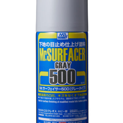 Mr Hobby Surfacer 500 Primer Grey Spray Can 170ml