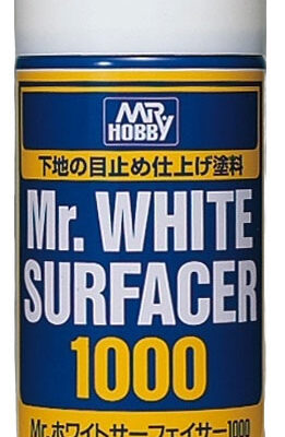 Mr Hobby Surfacer 1000 Primer White Spray Can 170ml