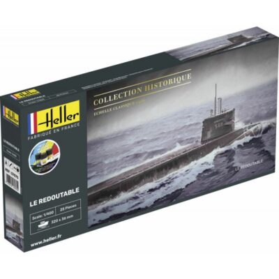 1:400 Scale Heller U-Boat S/M Redoutable Model Kit