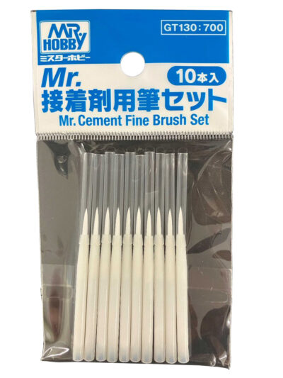 Mr Hobby Mr Cement Fine Brush Set