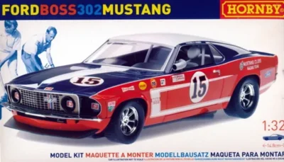 1:32 Scale Hornby Ford Mustang BOSS 302 Model Kit - NOS