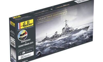 1:400 Scale Heller Marceau + Zerstörer Z31  Twin Set Model Kit