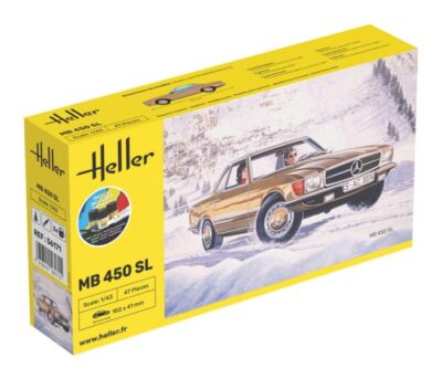 1:43 Scale Heller MB 450 SL Starter Model Kit